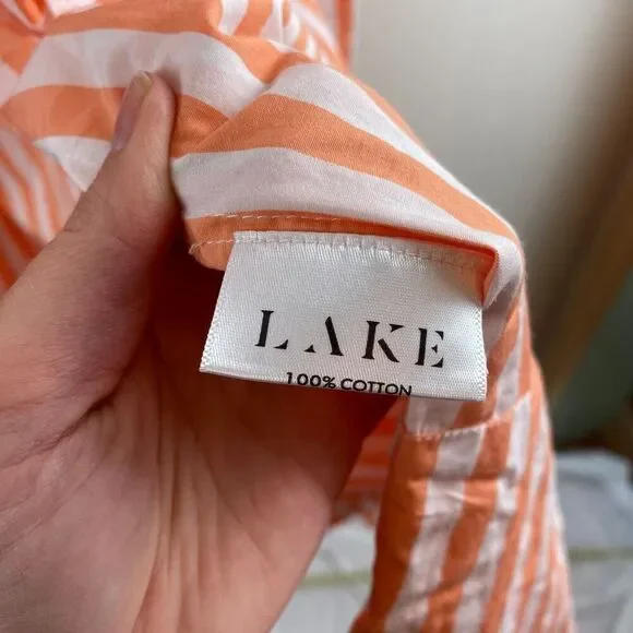 Lake Kimono Robe Melon Striped Orange Women's XXL Casual Pajamas - Picture 14 of 16